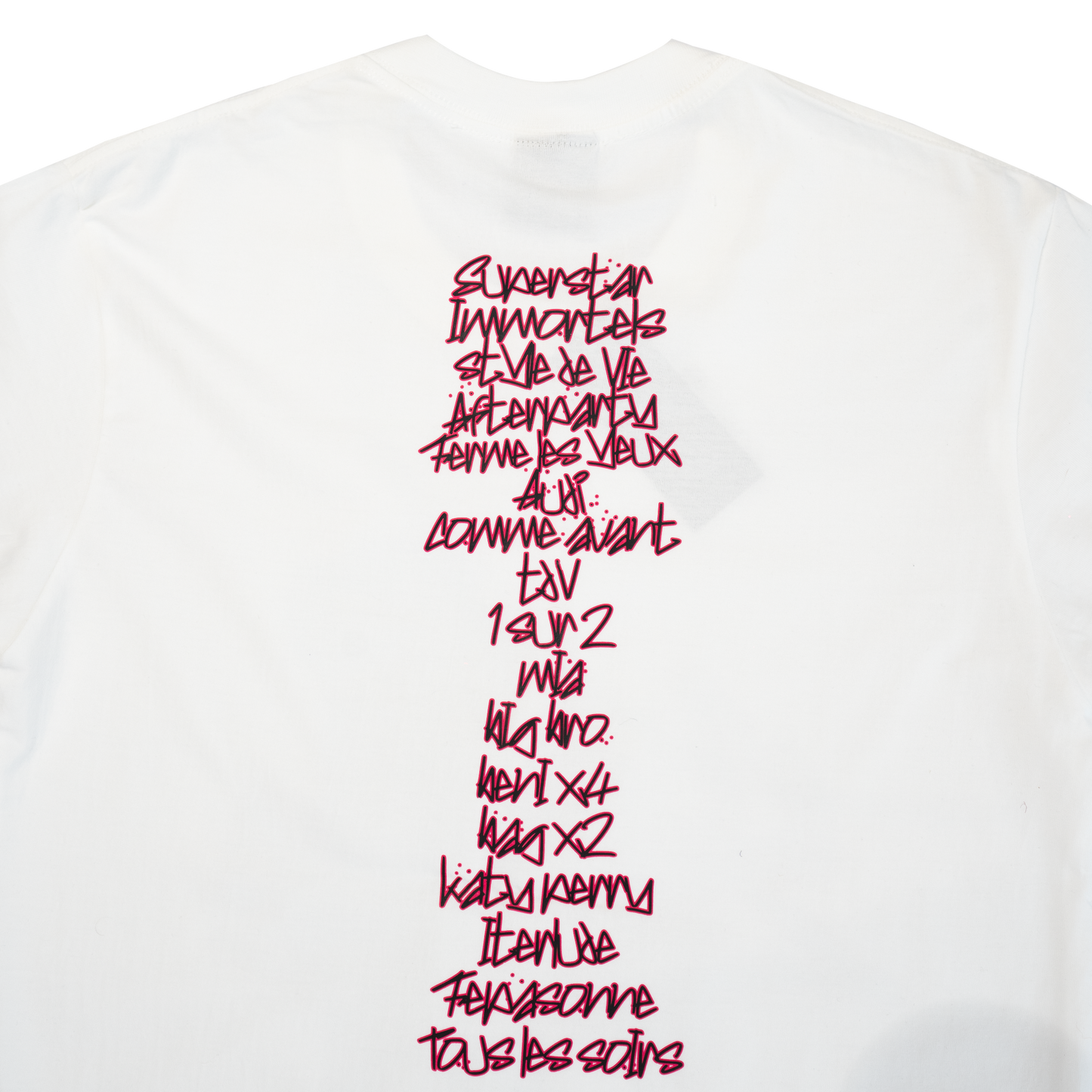SATURN EPILOGUE TRACKLIST TEE BLANC