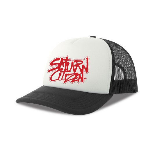 SATURN PUNK CAP RED WHITE