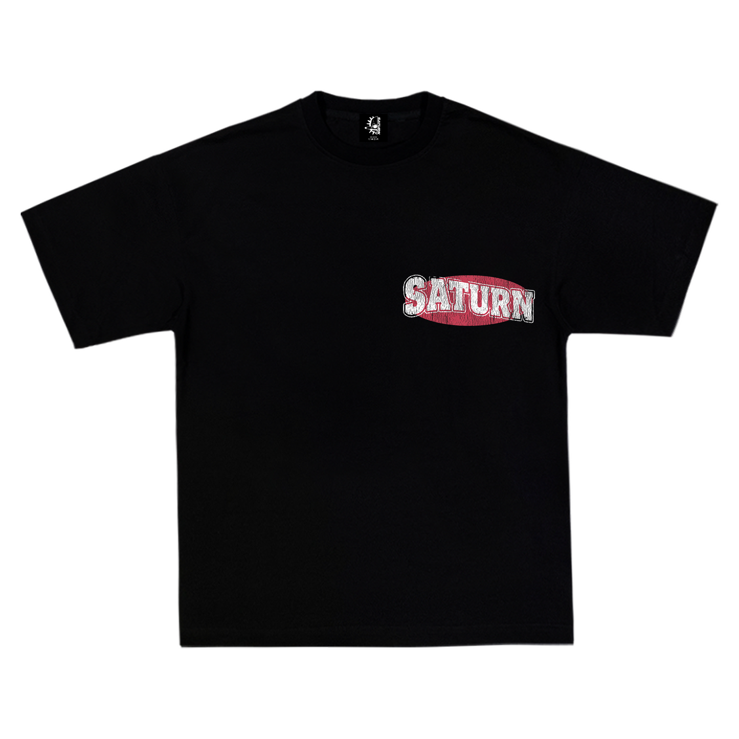 SATURN LOGO STACK BLACK
