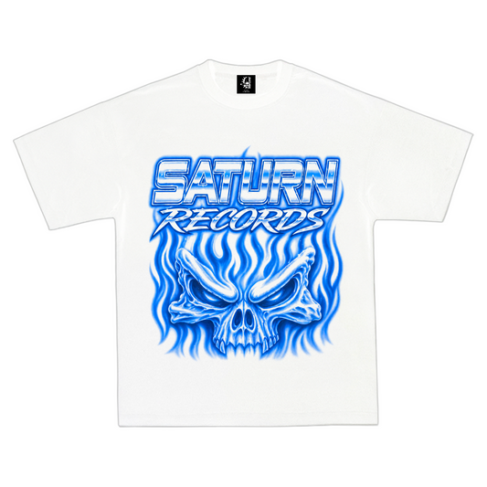 SATURN INFERNO TEE WHITE