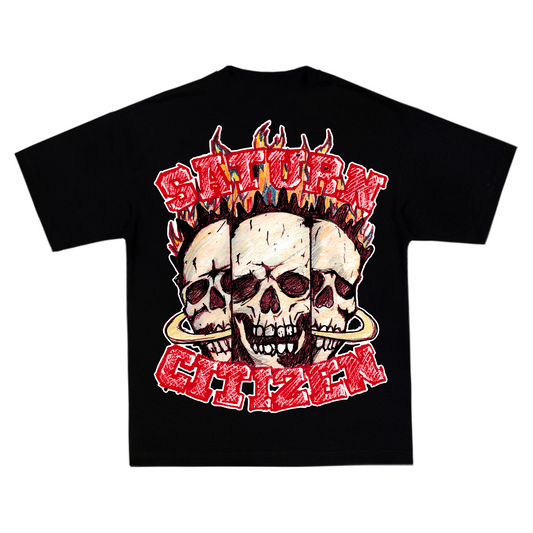 SATURN TRIPLE SKULL BLACK