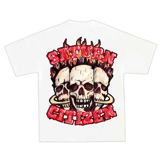 SATURN TRIPLE SKULL WHITE