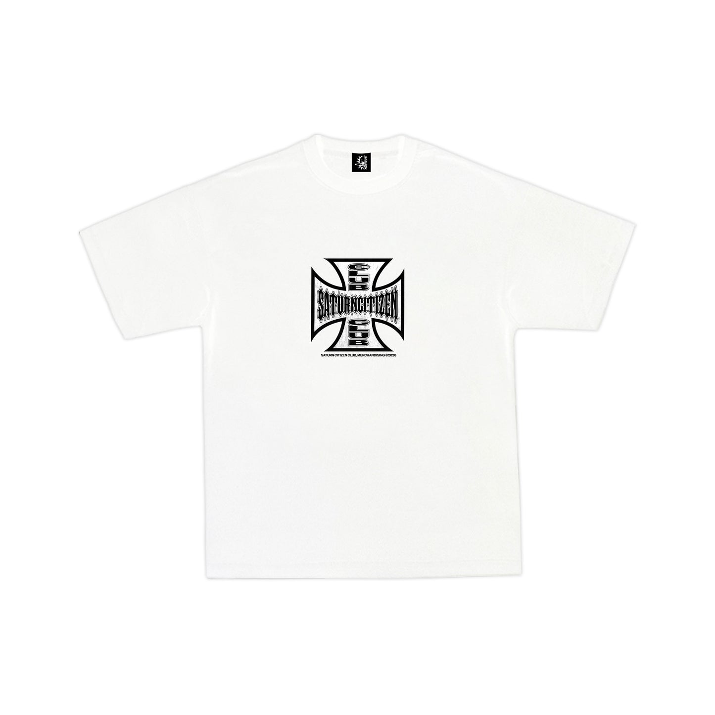 CROSS TEE BLANC
