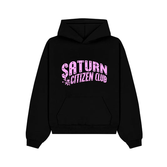 SATURN CITIZEN CLUB HEAVYWEIGHT HOODIE - PINK MOON